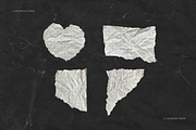 Beige Torn Crumpled Old Paper Pieces, a Texture Graphic by Ksuview (Thumbnail 5 of 5)
