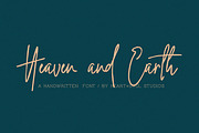 Heaven + Earth | Handwritten Font, a Script Font by Heart + Soul Studios (Thumbnail 9 of 10)