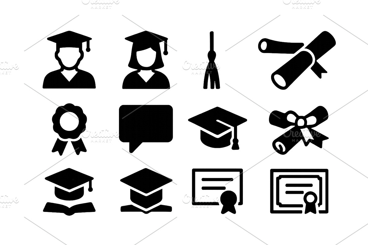 Celebrating graduation with caps, an Education Illustration by ZinetroN