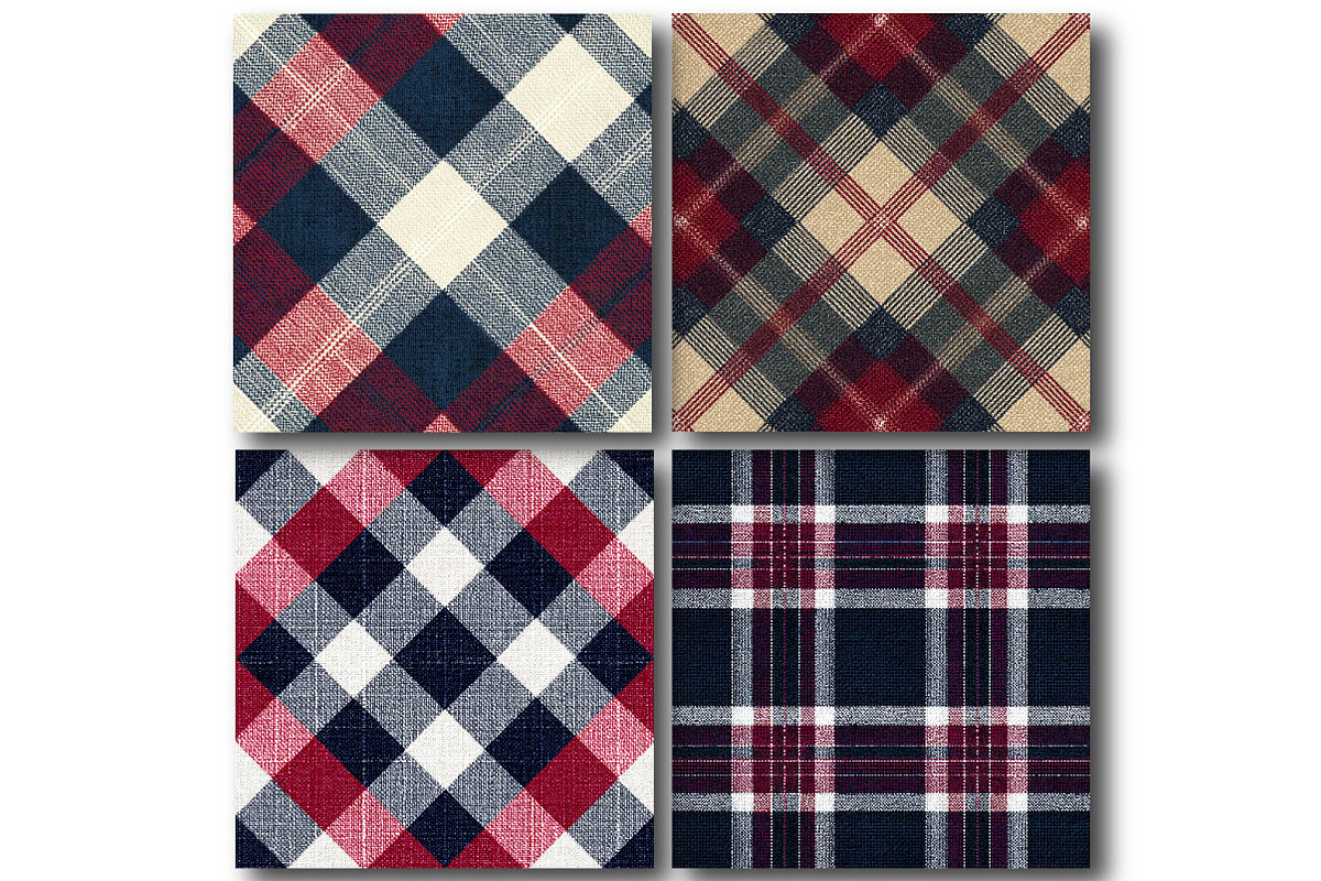 Patriotic Tartan Plaid, a Texture Illustration by DreamPrint404 (Photo 4 of 4)