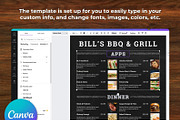 Chalkboard Menu Canva Template, a Flyer Template by Melanie Peterson (Thumbnail 2 of 2)