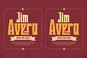 Quzirah – Retro Condensed Font, a Serif Font by twinstd (Thumbnail 2 of 13)