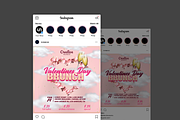 Valentines Day Flyer/ Instagram Post, a Flyer Template by Tzochko (Thumbnail 4 of 4)