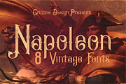 Napoleon Vintage Typeface, a Font by Cruzine (Thumbnail 1 of 5)