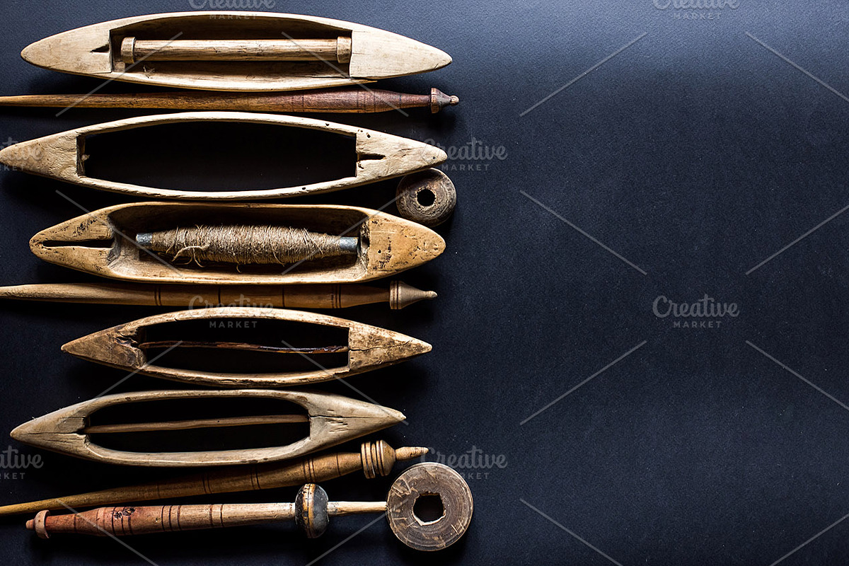 hand weaving tools, vintage loom, an Industrial Photo by VetalStock (Photo 10 of 11)