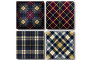 Royal Golden Plaid Patterns, an Illustration by DreamPrint404 (Thumbnail 2 of 4)