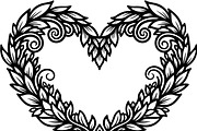 Decorative Heart Silhouette Bundle, an Illustration by Designs_River (Thumbnail 23 of 45)