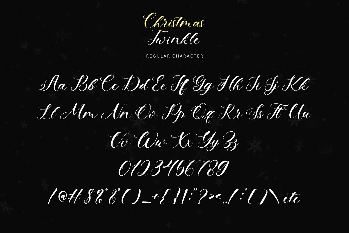 Christmas Twinkle, a Handwritten Font by Letterara (Photo 8 of 11)