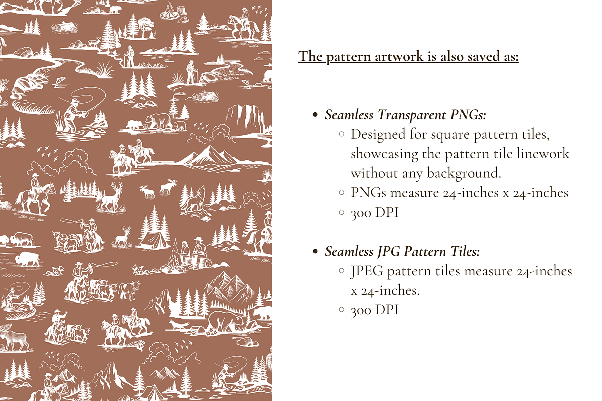 Montana Seamless Pattern Set, a Pattern Graphic by Hughes Studio (Photo 7 of 9)