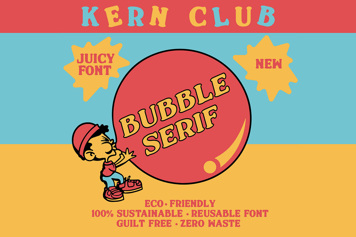 Bubble Serif Font, a Serif Font by Kern Club (Photo 4 of 4)