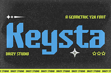 Keysta - Y2K Geometric Font