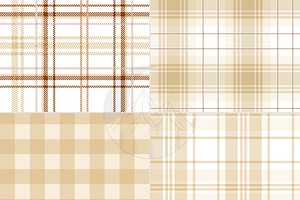 Neutral Brown And Beige Plaid