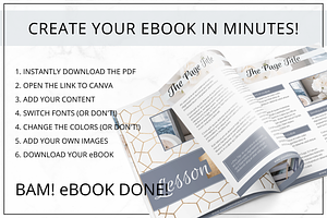 EBook Template Canva InDesign Gold