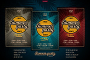 Summer party poster template, a Flyer Template by leezarius (Thumbnail 1 of 2)