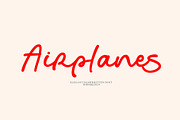 Airplanes, a Handwritten Font by HRDR (Thumbnail 1 of 11)