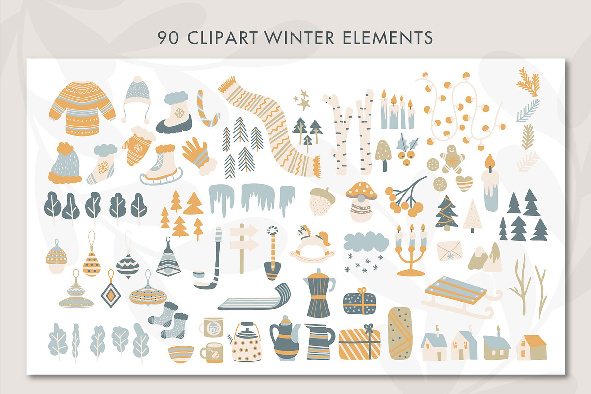 Hello Winter. 206 elements, a Decorative Illustration by BAGIRA | Studio (Photo 2 of 12)