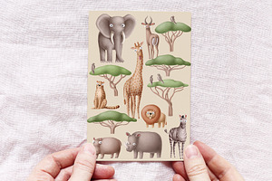 Little Safari Clipart Set