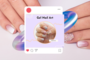 70 Nail Technician Instagram Posts, a Social Media Template by Adored Templates (Thumbnail 6 of 10)