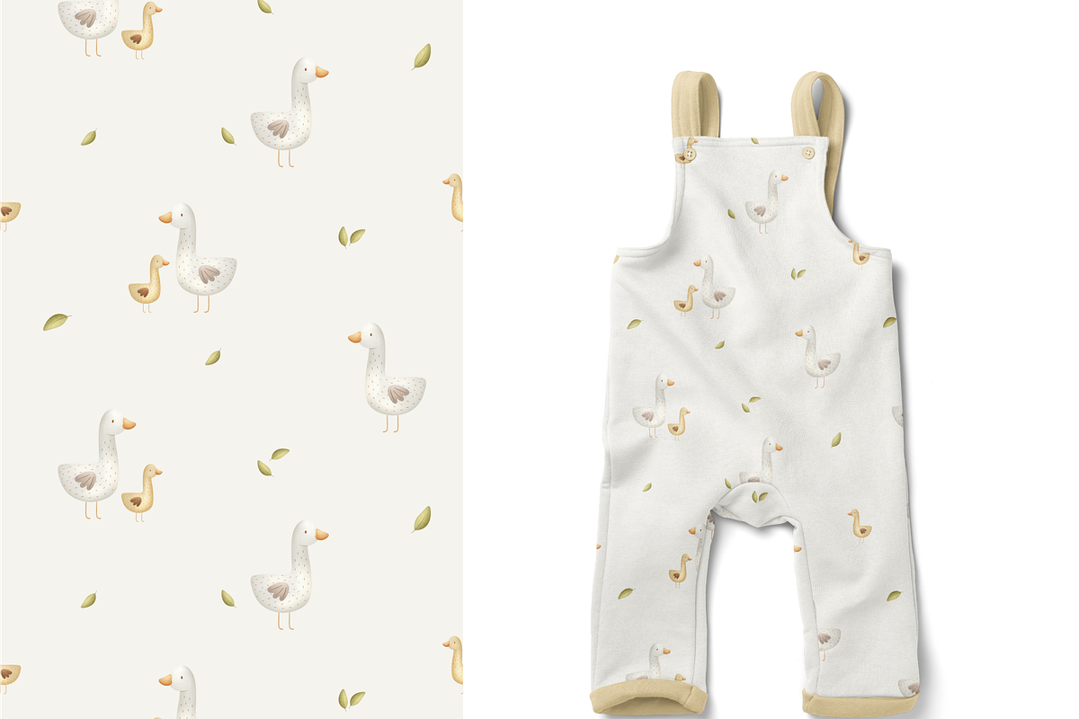 Cute Farm Animal Patterns for Kids, a Pattern Graphic by vatrushkaprint_store (Photo 6 of 7)