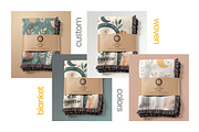 Fold Woven Blanket Mockup, an Apparel Mockup by Mockups Studio (Thumbnail 8 of 9)