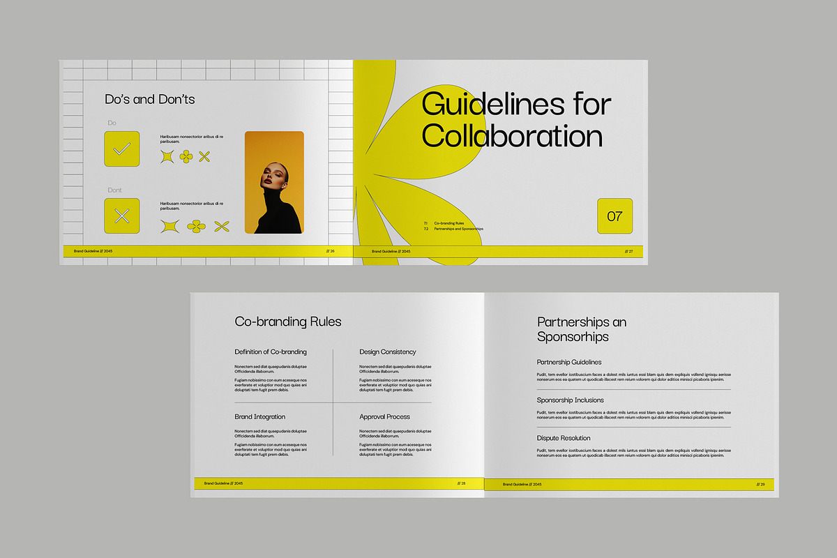 Creative Brand Guidelines Template, a Branding & Logo Template by fakhroo