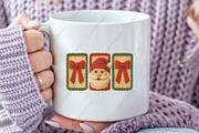 Preppy Coquette Faux Yarn Christmas, an Illustration by CraftArtStudio (Thumbnail 2 of 4)
