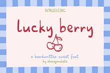 Lucky Berry - cute handwritten font