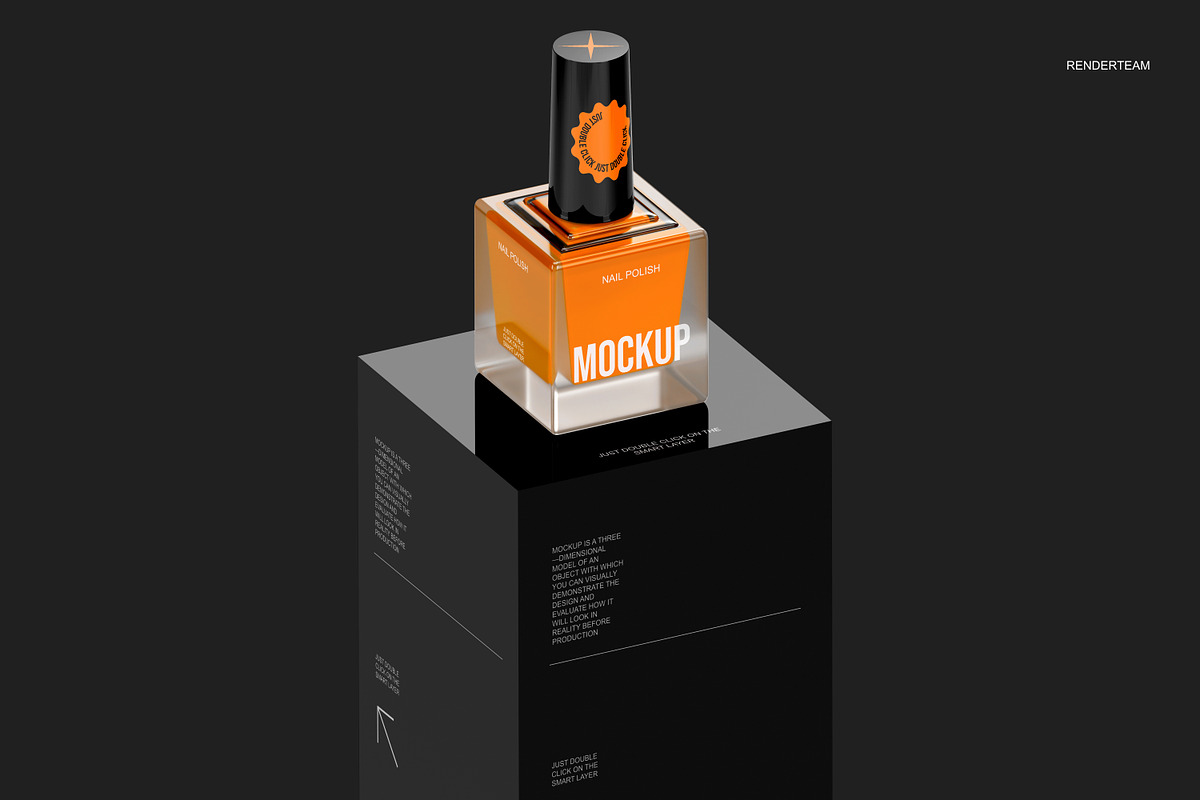 Nail Polish Mockup Set, a Cups & Container Mockup by Renderteam (Photo 3 of 8)