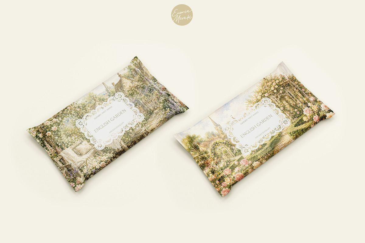English Cottage Garden in Watercolor, a Decorative Illustration by Euonia Meraki (Photo 15 of 20)