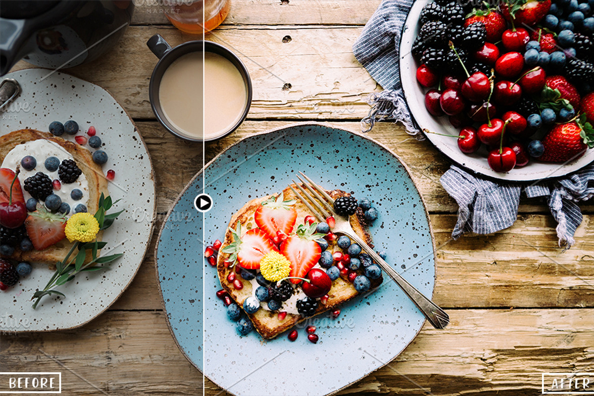 Food Photography Lightroom Presets, an Action Add-On by Presetsh.com (Photo 2 of 15)