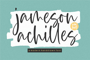 Jameson Achilles - Handdrawn Font