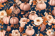Cowgirl Denim Pumpkin Digital Paper, a Pattern Graphic by Creative Store (Thumbnail 1 of 5)