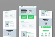 Modern Website Wireframe Template, a Wireframe Template by MightyDesign (Thumbnail 1 of 9)