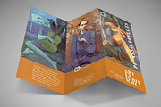 Art Exhibition Trifold, a Brochure Template by Bookrak Graphic Design (Thumbnail 2 of 6)