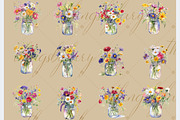 Wildflower in a Mason Jar PNG Images, an Object Graphic by ThingsbyLary (Thumbnail 2 of 10)