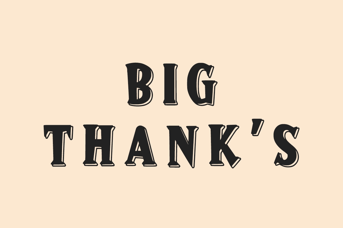 SUPER BLONDE, a Slab Serif Font by Fourteen Letter (Photo 7 of 7)