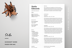 Resume Template Stella
