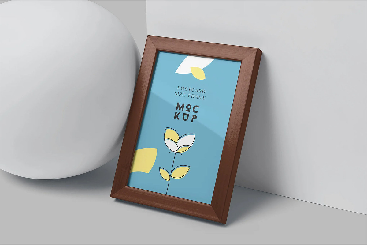 Postcard Size Frame Mockups, an Advertising Mockup by megostudi0 (Photo 4 of 6)