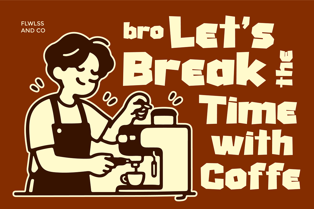 Drulte Latte - Bold Display Font, a Sans Serif Font by Flawless And Co (Photo 3 of 10)