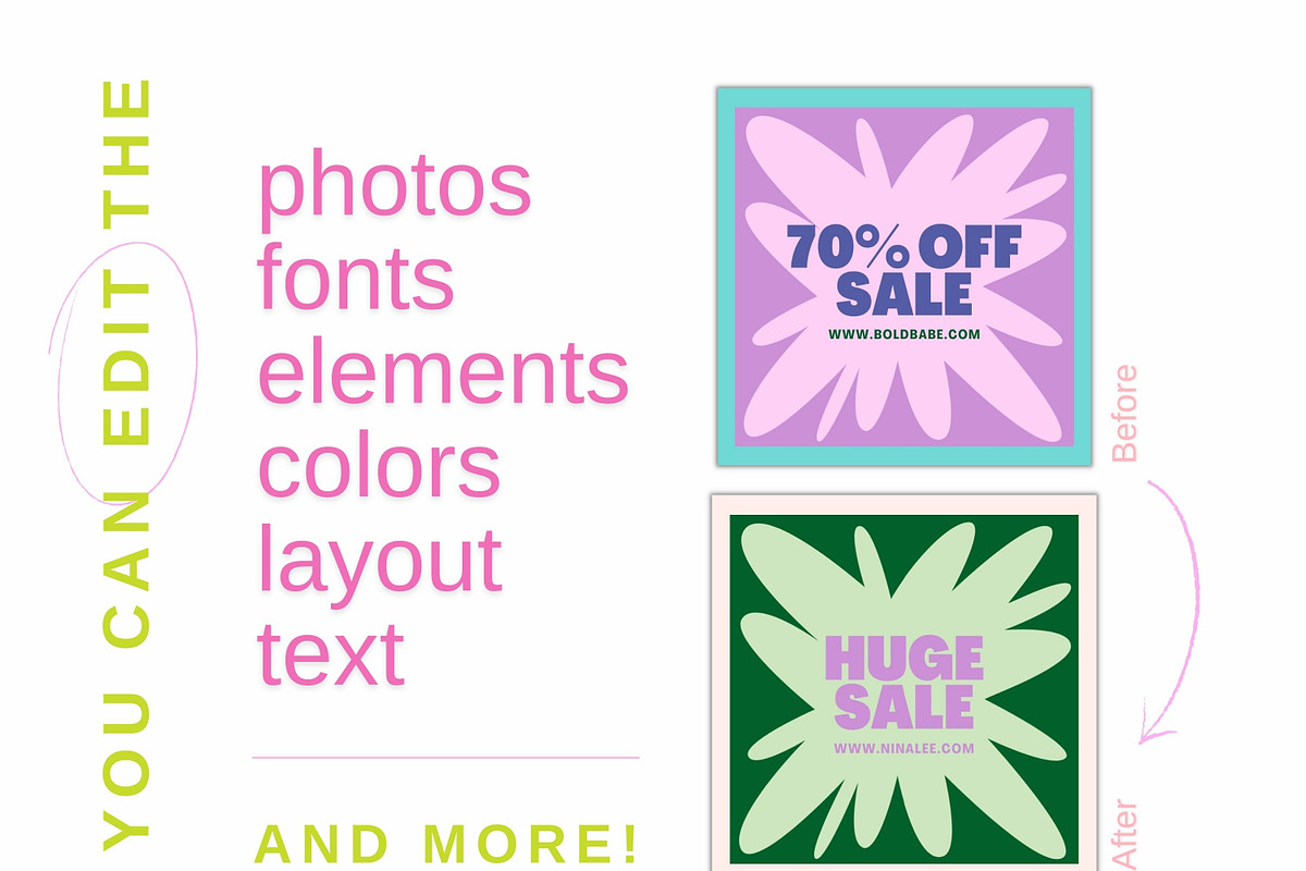 Bold Instagram Story Templates, a Social Media Template by Hell Yeah Designs (Photo 5 of 7)