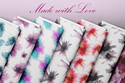 Flowers fluid art set 4., a Pattern Graphic by Digital illustration shop (Thumbnail 4 of 4)