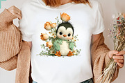 Spring Flower Animal Sublimation Cli, an Illustration by CreationArt (Thumbnail 3 of 7)