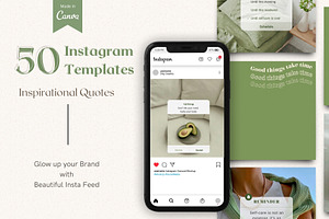 Green Quote Instagram Templates