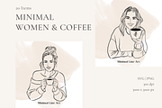 Minimal Women & Coffee, a Person Illustration by AMMi (Thumbnail 6 of 6)