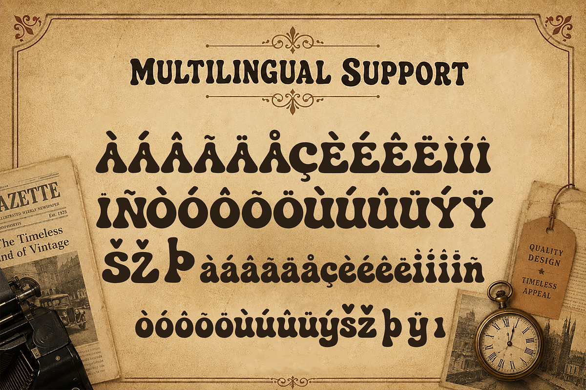 Vintage Gazette - Modern Vintage, a Handwritten Font by overlaytemplates (Photo 5 of 5)