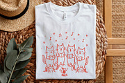 Singing Cat Choir PNG, Whimsical, an Illustration by SharpMarketplace (Thumbnail 5 of 9)