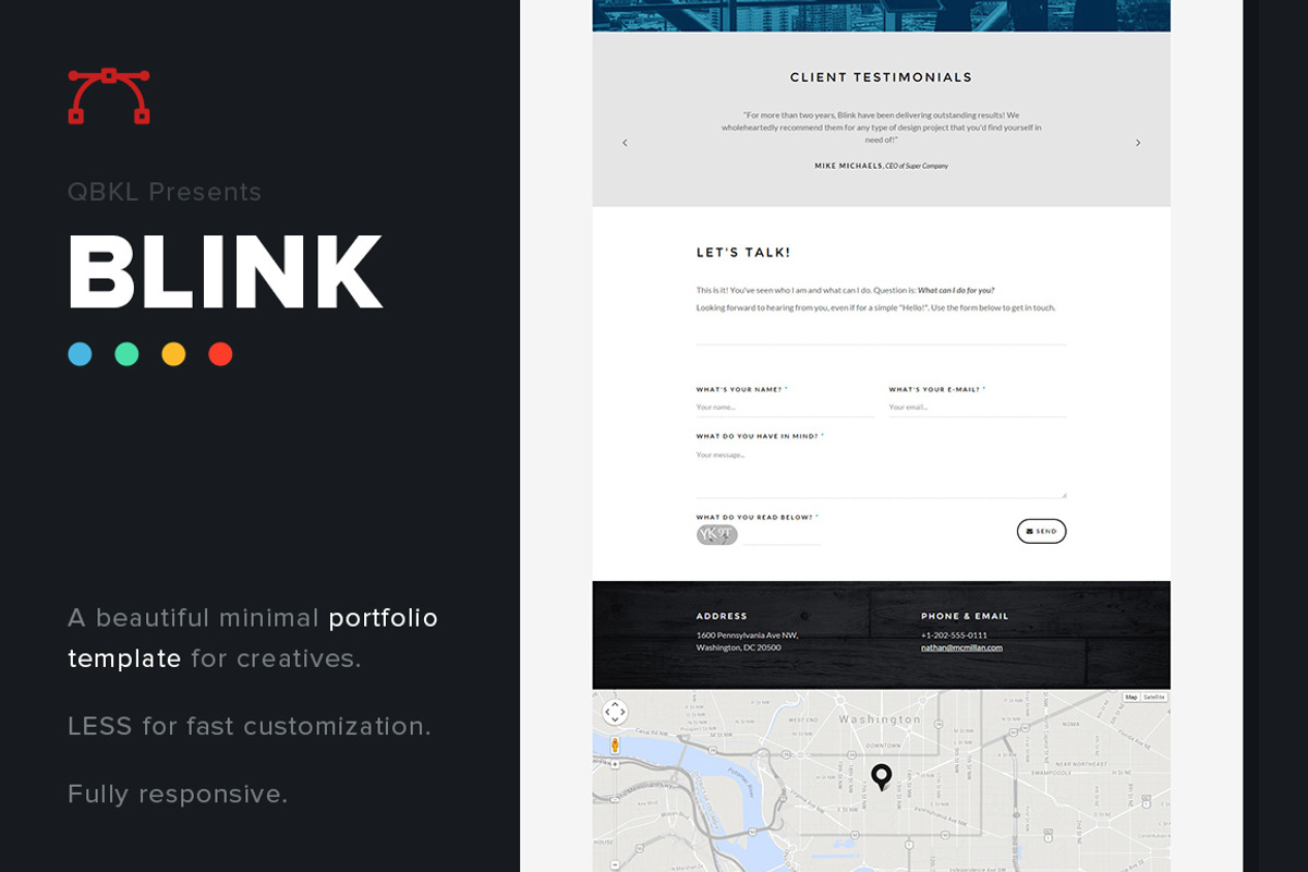 BLINK: HTML Portfolio (75% off), a HTML Template by QBKL (Photo 3 of 5)