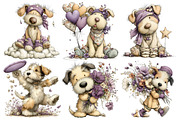 Whimsical Dog Clipart, an Illustration by Pixels.Craft (Thumbnail 5 of 5)