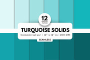 12 Turquoise Solids Digital Papers, a Background Graphic by NorthWindPixels (Thumbnail 1 of 4)