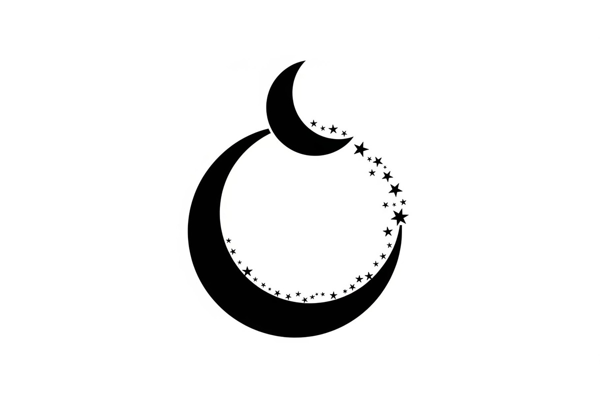 Crescent Moon Round Frame Bundle, an Illustration by Creativeshirt (Photo 24 of 31)